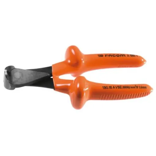 Facom Round Nose Pliers, 170 mm Overall, Straight Tip - 190.16AVSE product image