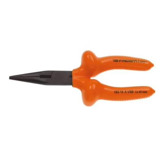Facom Round Nose Pliers, 170 mm Overall, Straight Tip - 193.16AVSE product image