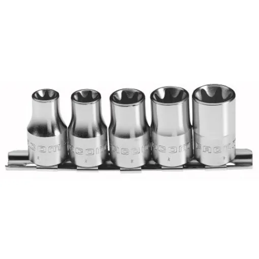 Facom 6-Piece Metric 1/4 in Standard Socket Set, Torx - RTX.40 product image