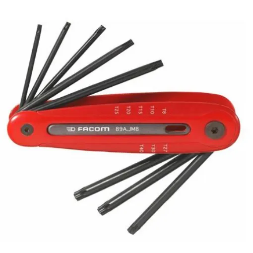 Facom 8-Piece Torx Key Set, Straight Shape - 89A.JM8 product image