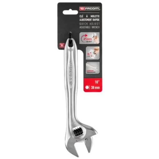 Facom Adjustable Spanner, Bi-Material Handle - 101.10PB product image