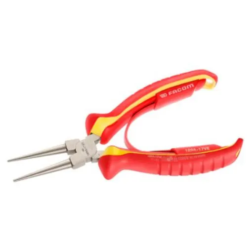 Facom Round Nose Pliers, 170 mm Overall, Straight Tip - 189A.17VE product image