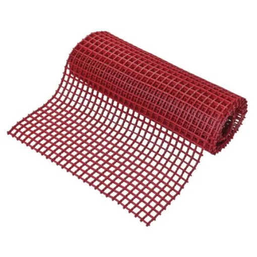 Coba Europe Red Anti-Slip PVC Mat, Cross Ribbed Finish 5m x 0.6m x 12mm - CO030605 product image