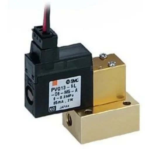 SMC Pneumatic Solenoid Valve - Solenoid Metric M5 PVQ10 Series - PVQ13-5L-08-M5-A product image