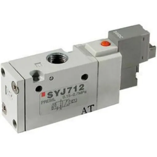 SMC Pneumatic Solenoid Valve - Solenoid G 1/8 SYJ700 Series - SYJ712M-5DO-01F-Q product image