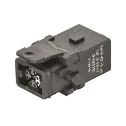 HARTING Heavy Duty Power Connector Insert, 500mA, Female, Han 1A Series, 8 Contacts - 09100083101 product image