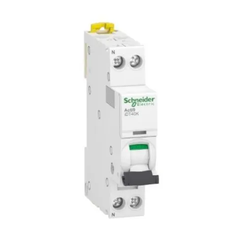 Schneider Electric Acti 9 Acti9 iDT40K MCB, 1+N, 6A Curve C, 230V AC - A9P71606 product image