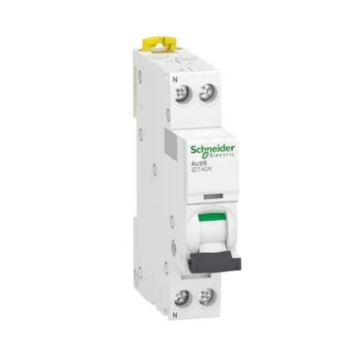 Schneider Electric Acti 9 Acti9 iDT40K MCB, 1+N, 25A Curve C, 230V AC - A9P71625 product image
