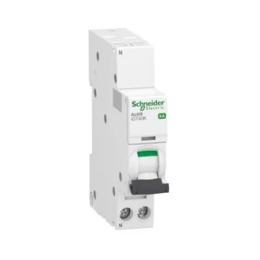 Schneider Electric Acti 9 Acti9 iDT40K XA MCB, 1+N, 6A Curve C, 230V AC - A9PK1606 product image