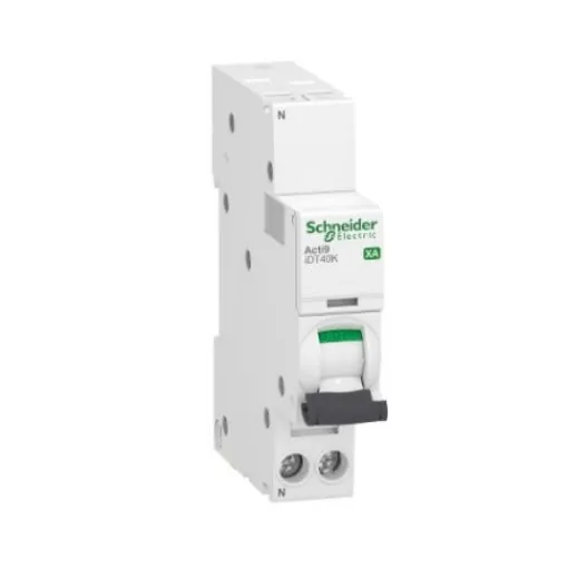Schneider Electric Acti 9 Acti9 iDT40K XA MCB, 1+N, 10A Curve C, 230V AC - A9PK1610 product image