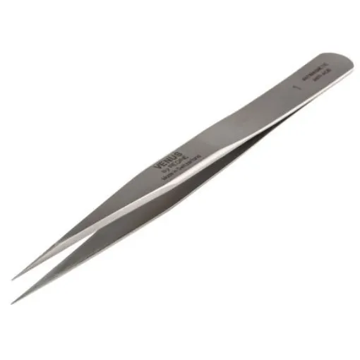RS PRO 120 mm, Stainless Steel, Tweezers - 2386283 product image