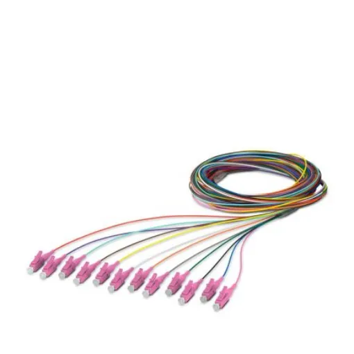 Phoenix Contact LC x 12 to Unterminated Single Mode Fibre Optic Cable, 9/125µm, 2.5m - 1208104 product image