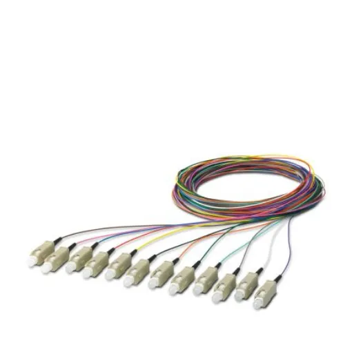 Phoenix Contact SC x 12 to Unterminated Multi Mode Fibre Optic Cable, 900µm, 2.5m - 1208107 product image