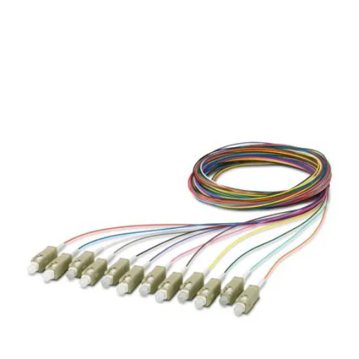 Phoenix Contact SC x 12 to Unterminated Multi Mode Fibre Optic Cable, 50/125µm, 2.5m - 1208109 product image