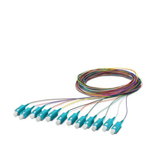 Phoenix Contact SC x 12 to Unterminated Multi Mode Fibre Optic Cable, 50/125µm, 2.5m - 1208111 product image