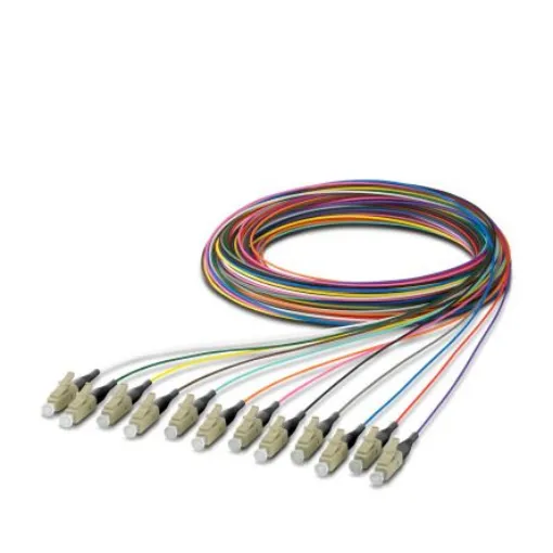 Phoenix Contact LC x 12 to Unterminated Multi Mode Fibre Optic Cable, 62.5/125µm, 2.5m - 1250833 product image