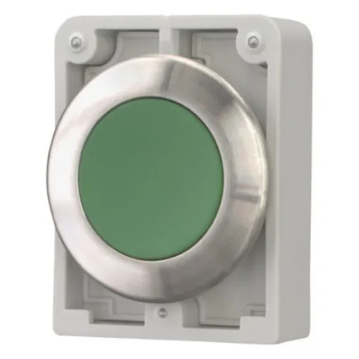 Eaton M30I Series Push Button Switch, Maintained, Panel Mount, 30.5mm Cutout, IP66, IP67, IP69 - 188095 M30I-FDR-G product image