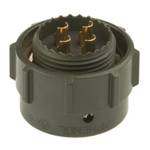 Amphenol Limited, 62GB 4 Way Cable Mount MIL Spec Circular Connector PlugOlive, Pin Contacts,Shell Size 14, Bayonet - 62GB-56TG14-04PN(044) product image