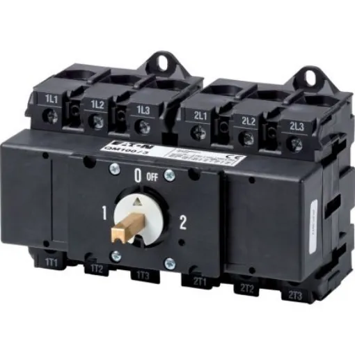 Eaton, 3P 2 Position Changeover Cam Switch, 690V (Volts), 100A - 1319815 QM100/3 product image