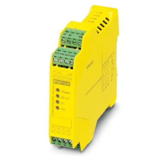 Phoenix Contact PSRclassic PSR SCP Emergency Stop Safety Relay, 230V ac/dc, Dual-Channel, 3 Safety Contacts - 2901428 product image