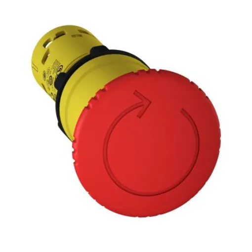 Schneider Electric Harmony XB7 Series Twist Release Emergency Stop Push Button, Panel Mount, 22mm Cutout, 1 NC, IP20, - XB7NS8442 product image