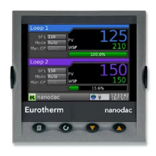 Eurotherm 4 Input Channels, 3 Output Channels, Graphical Graphic Recorder Measures Current, Millivolt, Resistance, - NANODAC/VL/C/X/RDD product image