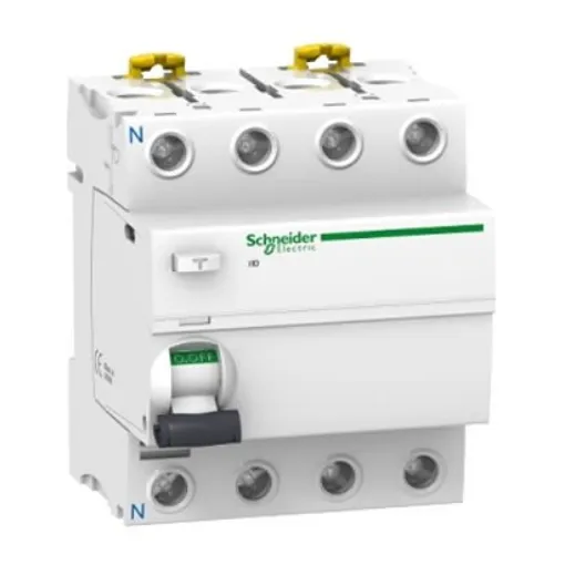 Schneider Electric A9R RCCB, 40A, 4 Pole, 415V - A9R22440 product image