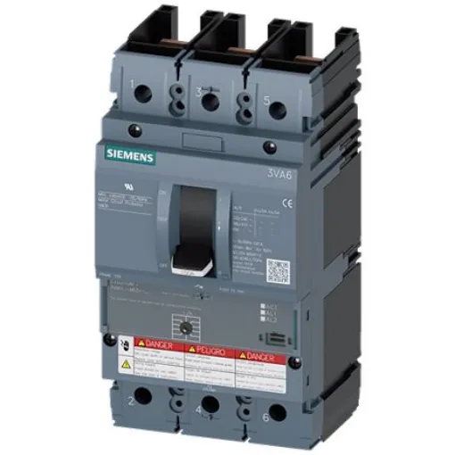 Siemens, Sentron MCCB Molded Case Circuit Breaker 3P 90A, Breaking Capacity 2.5 kA - 3VA6190-1MS31-0AA0 product image