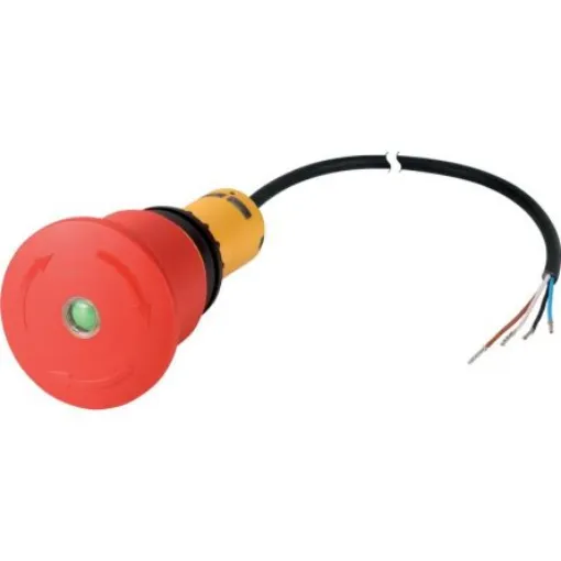 Eaton C22 Series Pull to Release Emergency Stop Push Button, Cable Mount, 45mm Cutout, 2NC, IP67, IP69K - 185162 C22-PVT45P-MPI-K02-P62 product image