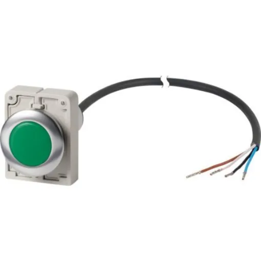 Eaton, Panel Mount Green LED Indicator, 30mm Cutout, Round - 186069 C30C-FL-G-24-P65 product image