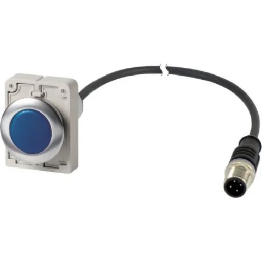 Eaton, Panel Mount Blue LED Indicator, 30mm Cutout, Round - 186013 C30C-FL-B-24-P5 product image