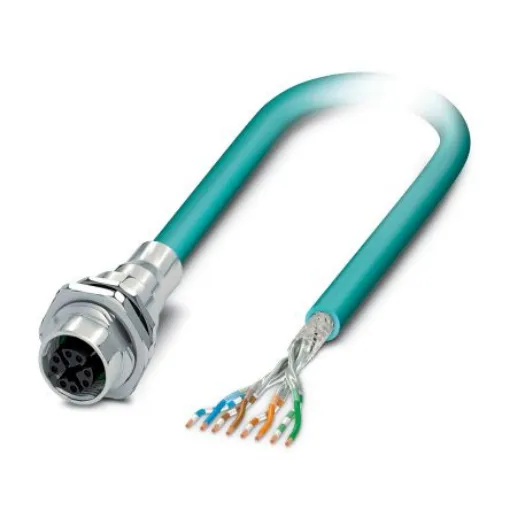 Phoenix Contact Straight Female 8 way M12 to Unterminated Cable, 500mm - 1424135 product image