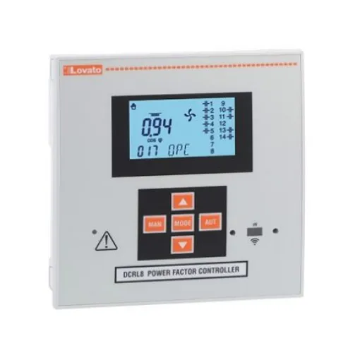 Lovato Current, Temperature, Voltage Monitoring Relay, 3, 3+N Phase, 7PST-NO, SPDT - DCRL8 product image