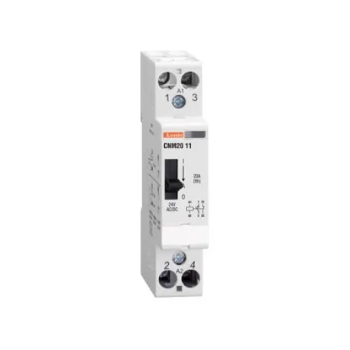 Lovato CN CNM20 Contactor, 24 V ac Coil, 2-Pole, 20 A, 2NO - CNM2020024 product image