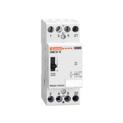 Lovato CN CNM32 Contactor, 24 V ac Coil, 4-Pole, 32 A, 4NO - CNM3210024 product image