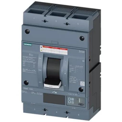 Siemens, SENTRON MCCB Molded Case Circuit Breaker 3P 800A, Breaking Capacity 65 kA, Fixed Mount - 3VA6580-6KL32-2AA0 product image