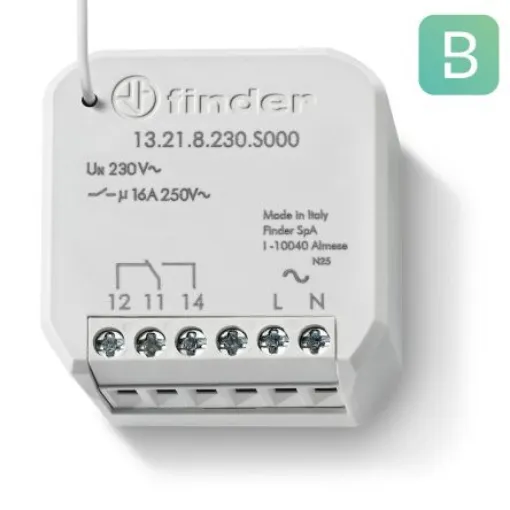Finder Wall Mount Timer Relay, 250V, 1-Contact, 10s, SPDT - 13.21.8.230.S000 product image