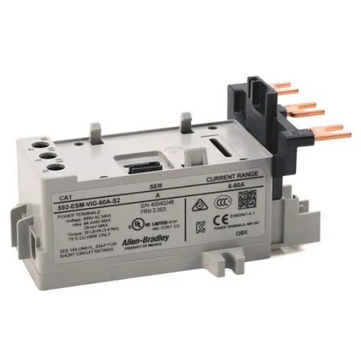 Allen Bradley 592 ESM Overload Relay, 60 A Contact Rating, E300 - 592-ESM-VIG-60A-S2 product image