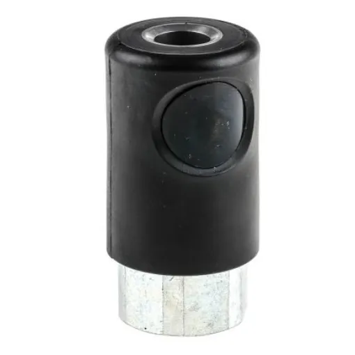 Staubli ? Fluid Connectors Polyamide Female Safety Quick Connect Coupling, G 1/4 Female Threaded - ERS 06.1101 product image