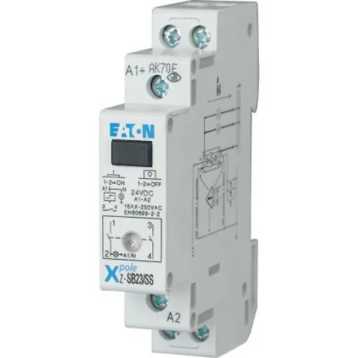 Eaton DIN Rail Impulse Relay, 24V dc Coil, 16A Switching Current, DPST - 265303 Z-SB23/SS product image
