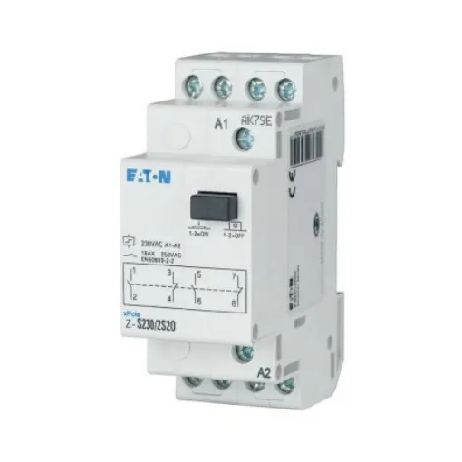 Eaton DIN Rail Impulse Relay, 110V dc Coil, 16A Switching Current, DPDT - 265314 Z-S109/WW product image