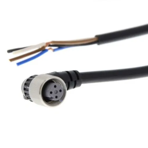 Omron Right Angle Female M12 to Unterminated Sensor Actuator Cable, 2m - XS2F-E422-D80-E product image