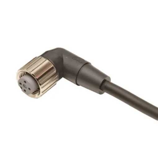 Omron Right Angle Female M12 to Unterminated Sensor Actuator Cable, 5m - XS2F-M12PUR4A15M product image