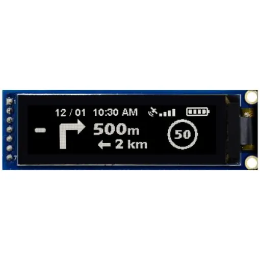 Midas 2.08in White Passive matrix OLED Display 256 x 64pixels COB SPI Interface - MDOB256064D1Y-WS product image