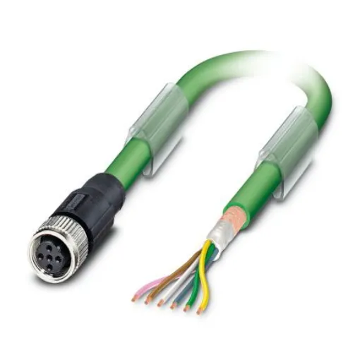 Phoenix Contact Straight Female M12 to Female M12 Bus Cable, 5m - 1507120 product image