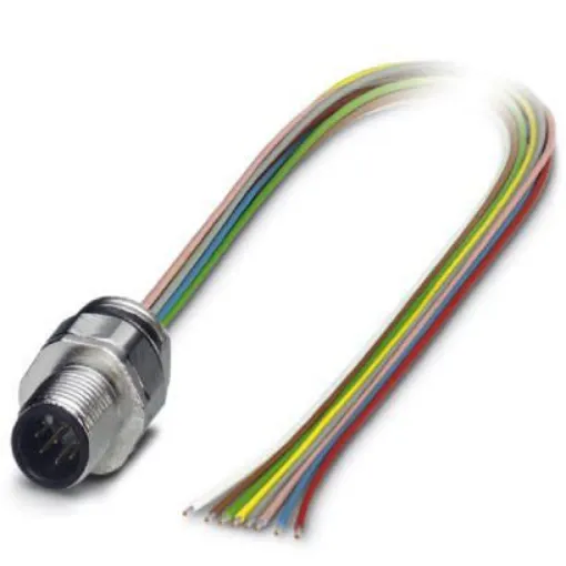 Phoenix Contact Circular Connector, 8 Contacts, Front Mount, M12 Connector, Plug, IP67, SACC Series - 1513787 product image