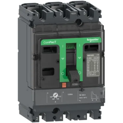 Schneider Electric, ComPacT NSX MCCB 3P 32A, Fixed Mount - C10B3TM032 product image