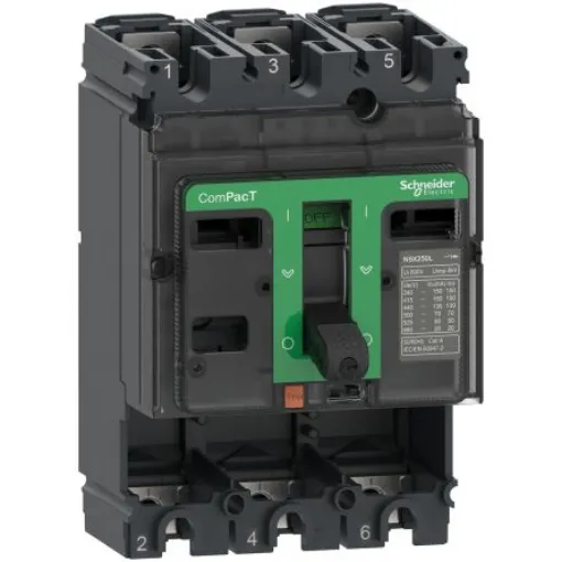 Schneider Electric, ComPacT NSX MCCB 3P 250A, Fixed Mount - C25F3 product image
