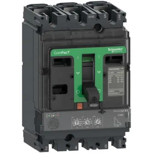 Schneider Electric, ComPacT NSX MCCB 3P 250A, Fixed Mount - C25V32D250 product image