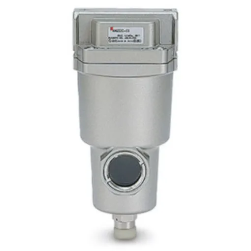 SMC AFF75B series 5µm G 1 1/2 0.1MPa to 1 Mpa Pneumatic Filter 12000L/min max with Manual drain - AFF75B-F20D product image